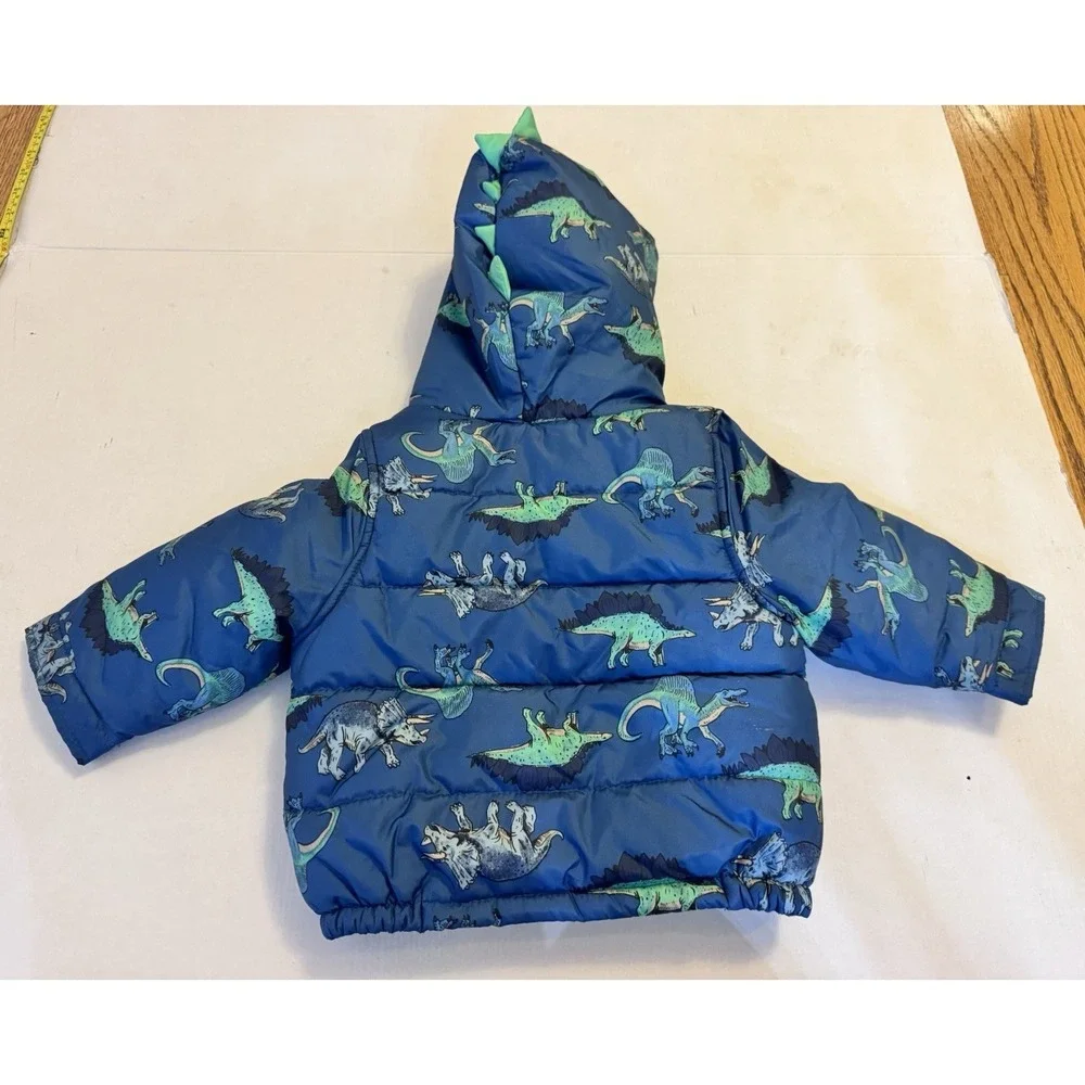 Carter's Size 18 month Dinosaur Winter Coat with Spiky Hood